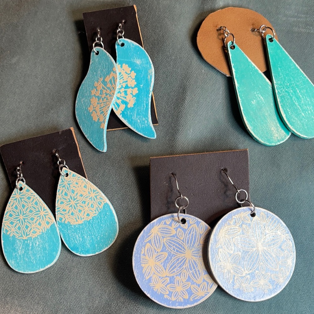 Wooden “Beach Collection” Earrings - Bundle